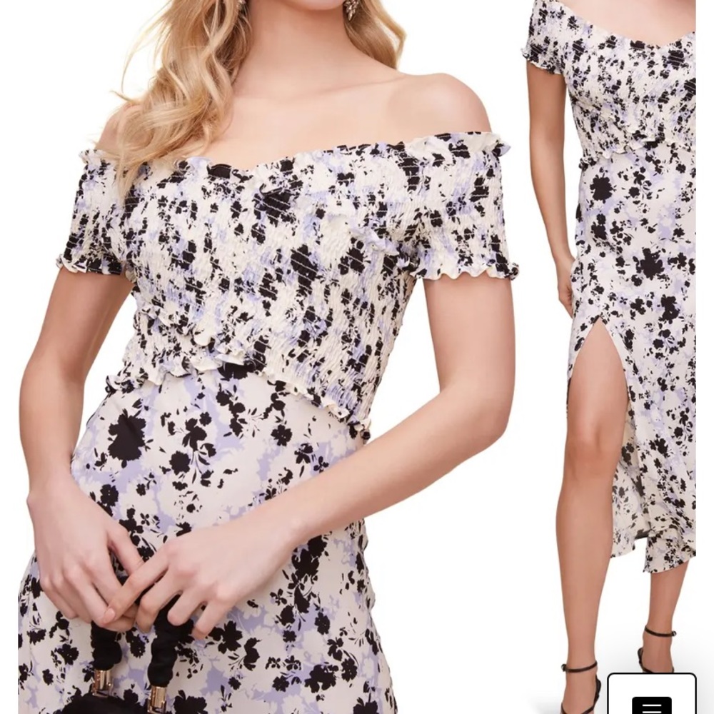Smocked Crisscross Bodice Midi Dress
ASTR THE LABEL